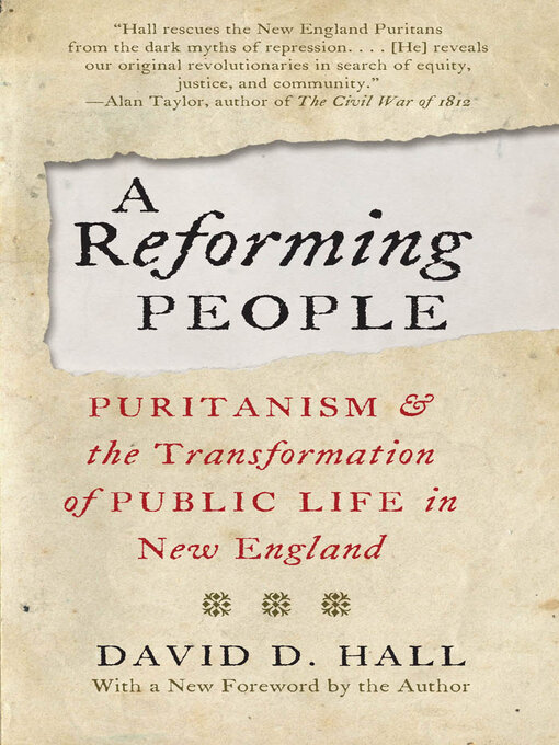 Title details for A Reforming People by David D. Hall - Available